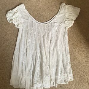 FREE PEOPLE FLOWY WHITE TOP